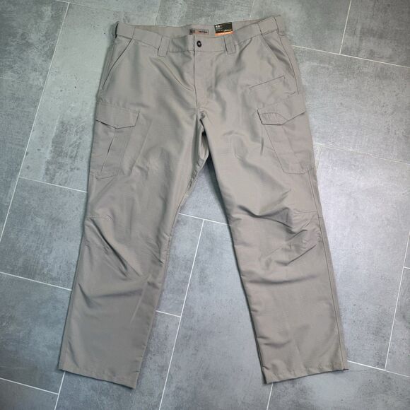 5.11 Tactical Fast-Tac Cargo Pants 74439 Men’s 44x32 Khaki NEW - Picture 6 of 15